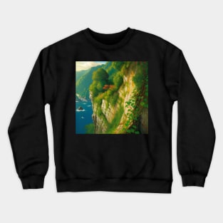 Lush Cliff - Cliffside View of the Sea of Swords Crewneck Sweatshirt